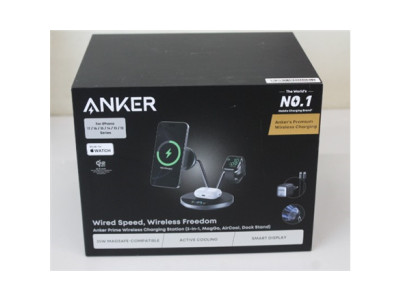 SALE OUT. Anker Prime Wireless Charging Station Qi2.2 25W wireles charging (3-in-1, MagGo, AirCool, Dock Stand) PSU added | UNPA