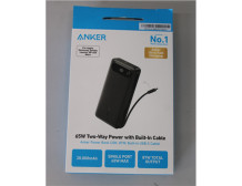 SALE OUT. Anker Power Bank 65W | A1383H11 | 20000 mAh | Black | UNPACKED, SCRATCHES