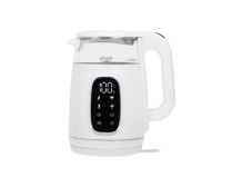Adler Kettle with LED Display | AD 1305 | Electric | 2200 W | 1.7 L | Plastic | 360 rotational base | White/Silver