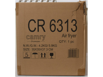 SALE OUT. Camry CR 6313 Airfryer Oven, 12 programs, Capacity 5l, White | Camry Airfryer Oven | CR 6313 | Power 2000 W | Capacity