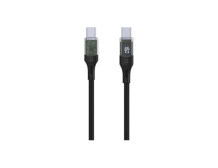 Fixed | Cable USB-C/USB-C with display, PD support, 1.2m, USB 2.0, 100W | FIXDD-CC12-BK