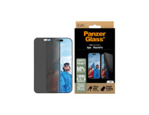 PanzerGlass Screen protector | Apple | iPhone 16 Pro | Glass | Black | Ultra-Wide Fit