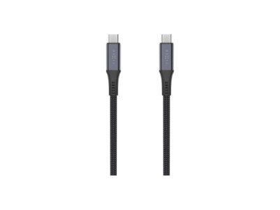 Fixed Braided Cable USB-C/USB-C, 2m, USB4 gen2 20Gbps, 4K 60Hz, 240W | FIXDBP-CC2-GR