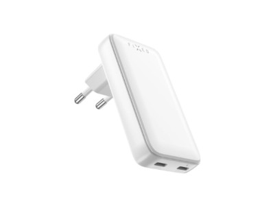 Fixed Slim 2xUSB-C Travel Charger, GaN, PD support