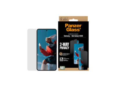 PanzerGlass 2-Way Privacy Screen Protector Samsung New Galaxy S26 | Ultra-Wide Fit w. EasyAligner | PanzerGlass