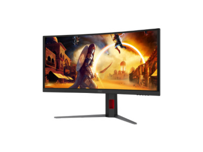 AOC CU34G4CA | 34 " | Fast VA | WQHD | 21:9 | 180 Hz | 1 ms | 3440 x 1440 pixels | 450 cd/m | HDMI ports quantity 2 | Black