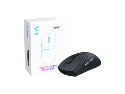 MSI Gaming Mouse | FORGE GM340 WIRELESS | Wireless | 2.4 GHz, Bluetooth, USB | Navy