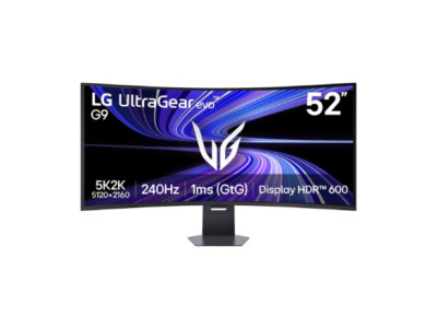 LG UltraGear evo G9 52G930B-B | 52 " | VA | WUHD | 21:9 | 240 Hz | 1 ms | 5120 x 2160 pixels | 400 cd/m | Black