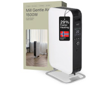 Mill | Heater | AB-H1500DN | Oil Filled Radiator | 1500 W | Number of power levels 3 | Suitable for rooms up to 16-24 m | White