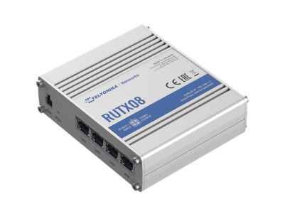 Teltonika | Industrial Router | RUTX08 | No Wi-Fi | 10/100/1000 Mbit/s | Ethernet LAN (RJ-45) ports 4 | Mesh Support No | MU-MiM