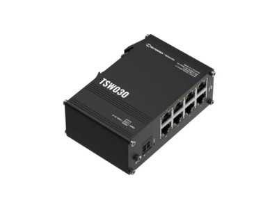 Teltonika | Switch | TSW030 | Unmanaged | DIN rail mountable | 10/100 Mbps (RJ-45) ports quantity 8 | Power supply type 2-pin in