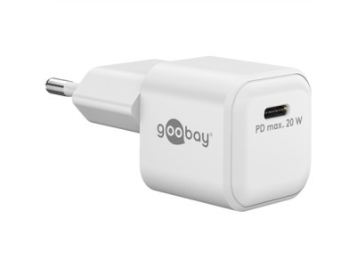 Goobay 20 W USB-C PD GaN Fast Charger Nano | USB-C
