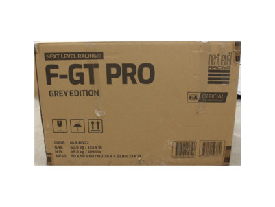 SALE OUT. | F-GT Pro Formula and GT Grey Edition | Racing Simulator Cockpit | Steel | Grey | DAMAGED PACKAGING AND MANUAL, SCRAT
