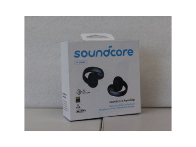 SALE OUT. Anker Soundcore AeroClip Open-Ears, Black | SALE OUT. Anker Soundcore Open-Ear Clip-On Earbuds with Adaptive Comfort |