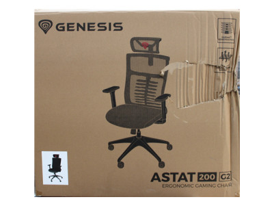 SALE OUT. | Ergonomic Chair Astat 200 Base material Nylon Castors material: Nylon with CareGlide coating | Black | DAMAGED PACKA