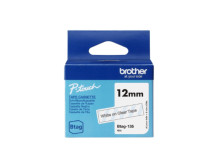 Brother BTAG-135 | White on Clear | Btag