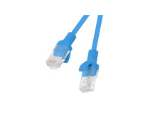 Lanberg Patchcord CAT.5E UTP 1M fluke passed 10-pack, Blue | PCU5-20CC-0100-B