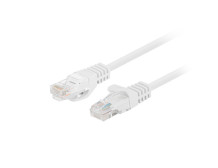 Lanberg Patchcord CAT.5E UTP 0.25M fluke passed 10-pack, White | PCU5-20CC-0025-W