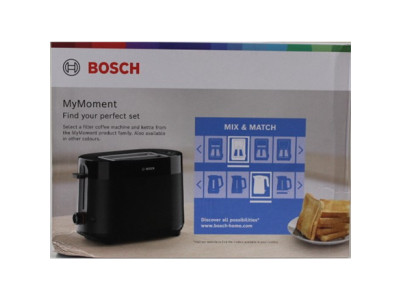 SALE OUT. Bosch Compact Toaster | TAT2M123 MyMoment | Power 950 W | Number of slots 2 | Housing material Plastic | Black | DAMAG