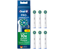Oral-B Pro Cross Action Replaceable Toothbrush Heads, 6-pack, White