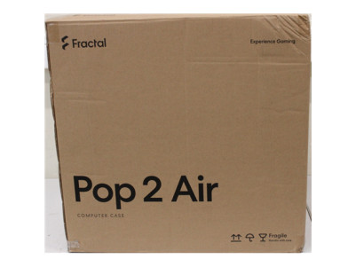 SALE OUT. Fractal Design Pop 2 Air, Black Solid | Fractal Design Case | Pop 2 Air | ATX | Black Solid | DAMAGED PACKAGING, SCRAT