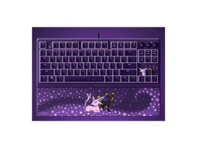 Razer Ornata V3 Tenkeyless | Gaming keyboard | Wired | US | Razer Mecha-Membrane Switches | Wrist Rest | Pok mon Espeon/Umbreon 