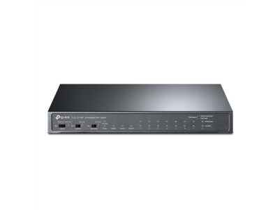 TP-LINK | 8-Port 10/100Mbps + 3-Port Gigabit Desktop Switch with 8-Port PoE+ | LS1008 | Unmanaged | Desktop | Power supply type 