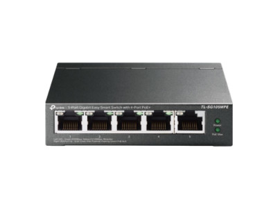 TP-LINK | 5-Port Gigabit Easy Smart Switch with 4-Port PoE+ | TL-SG105MPE | Managed L2 | Desktop