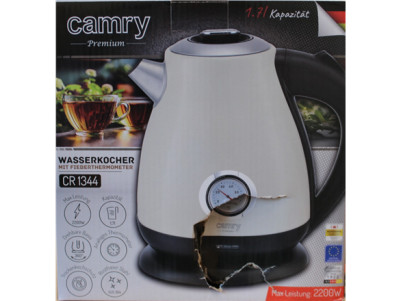 SALE OUT. Camry CR 1344 Electric kettle with a thermometer 1,7L, Cream | SALE OUT. | Camry Kettle with a thermometer | CR 1344 |