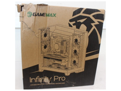 SALE OUT. Gamemax | Case | INFINITY PRO BK | ATX | Gamemax Case | INFINITY PRO BK | ATX | DAMAGED PACKAGING AND GLASS. DETACHED 