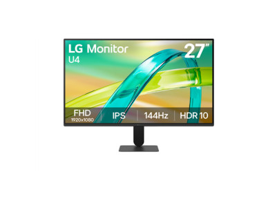 LG | 27U411B-B | 27 " | IPS | FHD | 16:9 | 144 Hz | 1 ms | 1920 x 1080 pixels | 250 cd/m | HDMI ports quantity 1