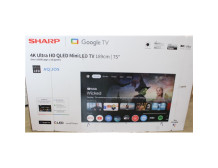 SALE OUT. Sharp 75JP7265E 75" (189cm) 4K Ultra HD QLED MiniLED Google TV, HARMAN/KARDON Speaker System | SALE OUT. Sharp 4K QLED