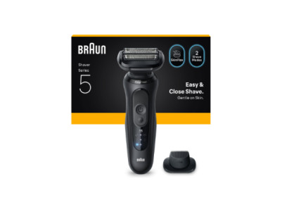 Braun Shaver | 52-N1200s Series 5 | Operating time (max) 50 min | Wet & Dry | Lithium Ion | Black
