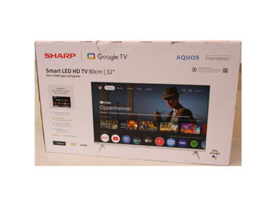 SALE OUT. Sharp 32HF2265EW 32" (81cm) HD Ready Google TV, White | SALE OUT. | Sharp 32HF2265EW | 32 | Smart TV | Google TV | Whi