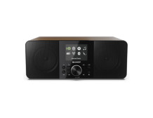 Sharp DR-I740(BK) Lisbon Stereo Smart Radio (Internet / DAB+ / FM), Black & Walnut | Sharp