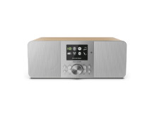 Sharp DR-I740(GY) Lisbon Stereo Smart Radio (Internet / DAB+ / FM), Grey & Oak | Sharp