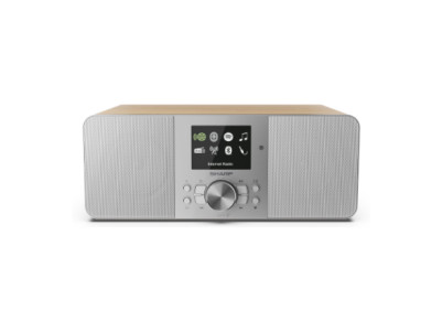 Sharp DR-I740(GY) Lisbon Stereo Smart Radio (Internet / DAB+ / FM), Grey & Oak | Sharp